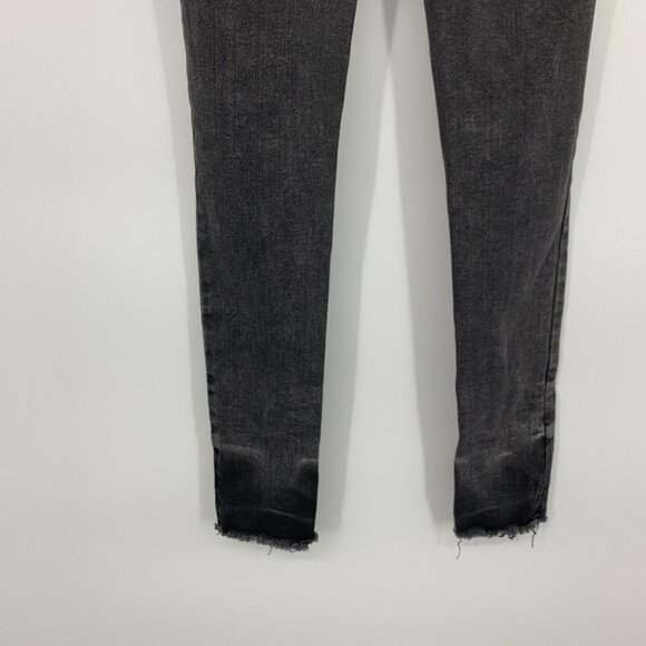 Old Navy Jeans Kids Girls Gray Ballerina Jeggings Skinny Distressed Fray - Picture 8 of 9
